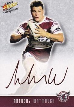 2009 Select NRL Champions - Foiled Signature #FS16 Anthony Watmough Front